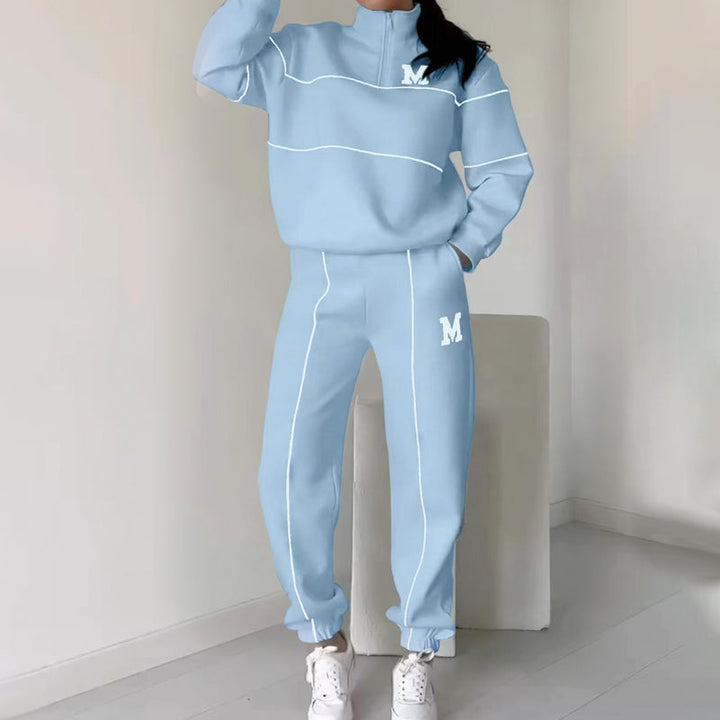 Rilena – Ensemble 2 pièces sweat-shirt à bandes latérales