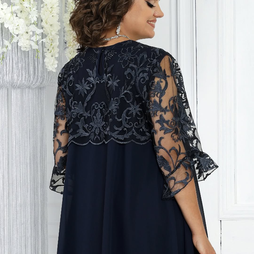 Novira – À empiècements patchwork en mousseline, robe