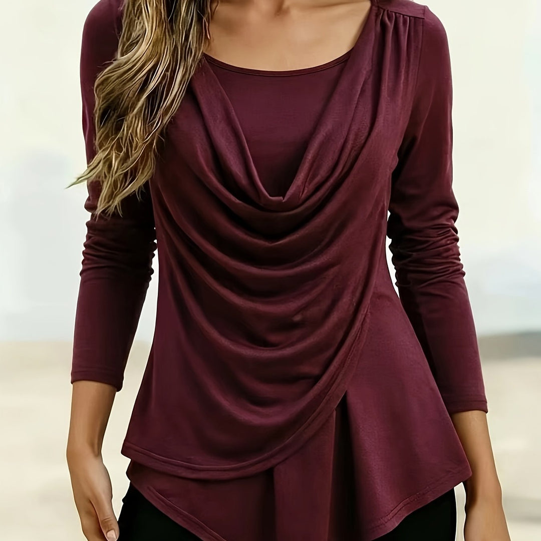 Arlysa – t-shirt à col rond en jersey extensible