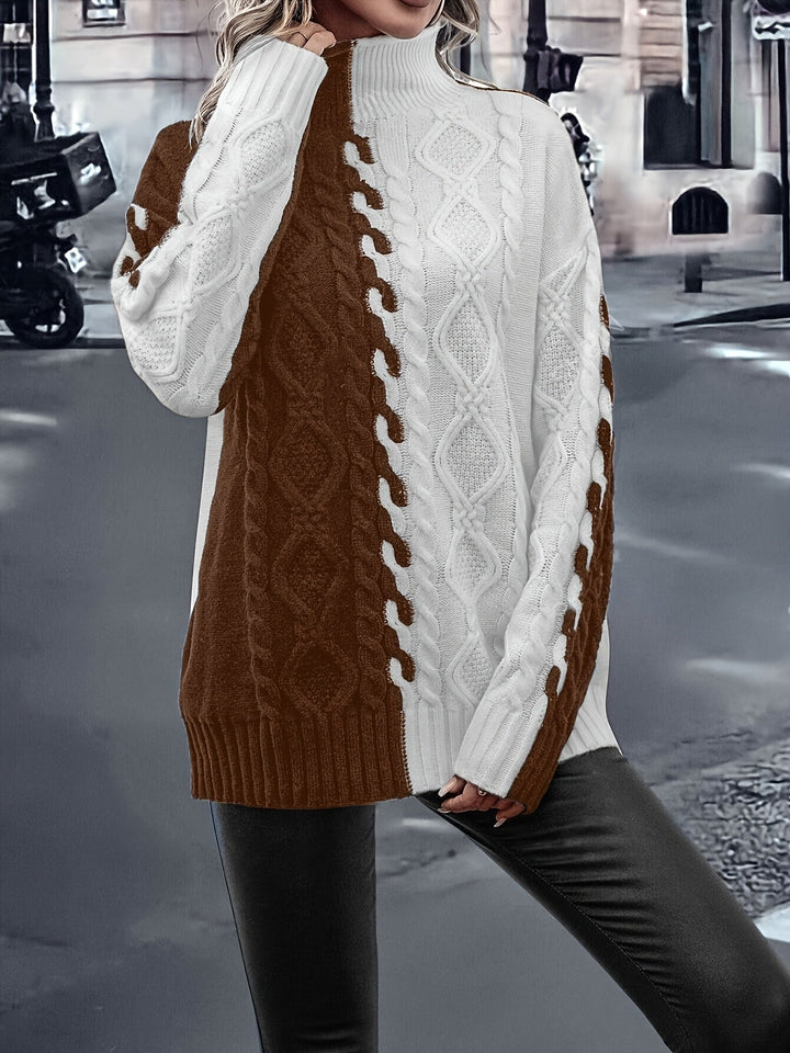 Vesina – pull en maille à col montant