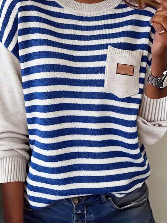 Avenli – Pull en tricot rayé