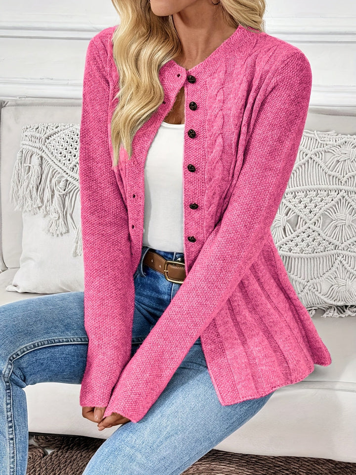 Noreli – Cardigan en tricot à torsades