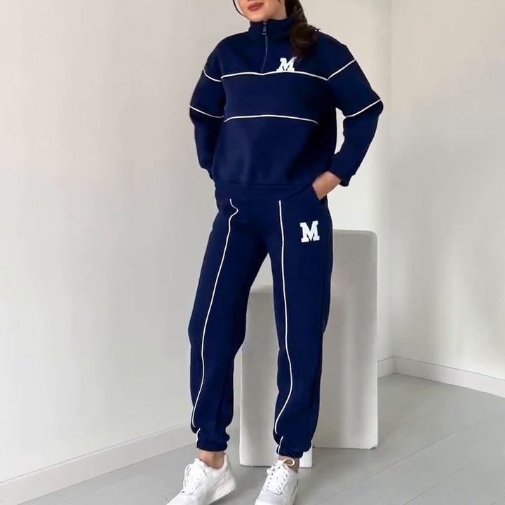 Rilena – Ensemble 2 pièces sweat-shirt à bandes latérales