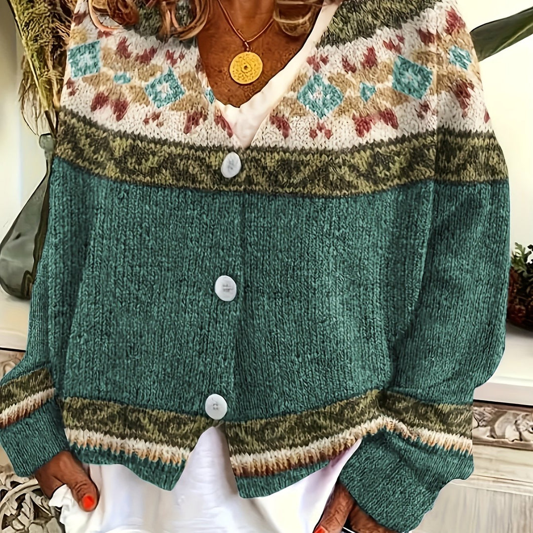 Mireva – gilet en maille à blocs de couleur