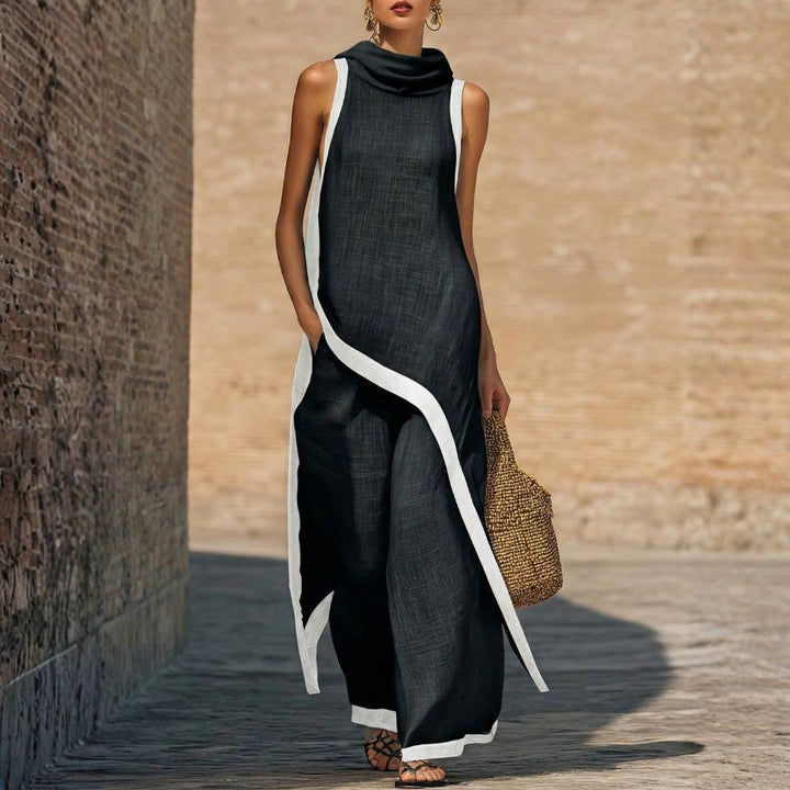 Avylen – Ensemble asymétrique en lin et coton