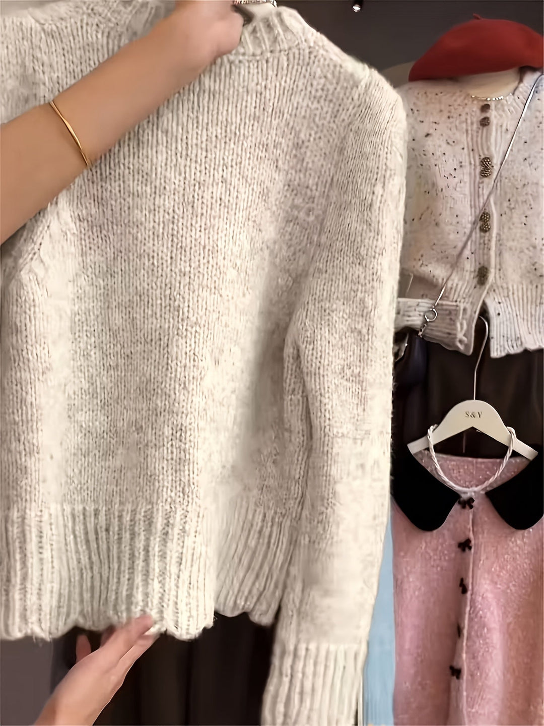 Rilena – Cardigan en maille à un bouton