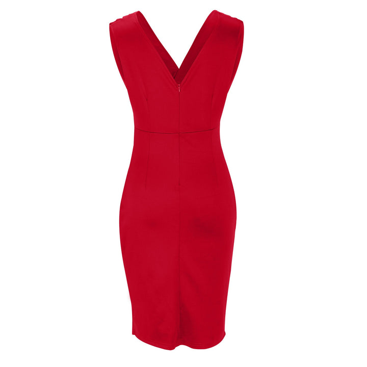 Soreli – robe midi drapée en jersey extensible