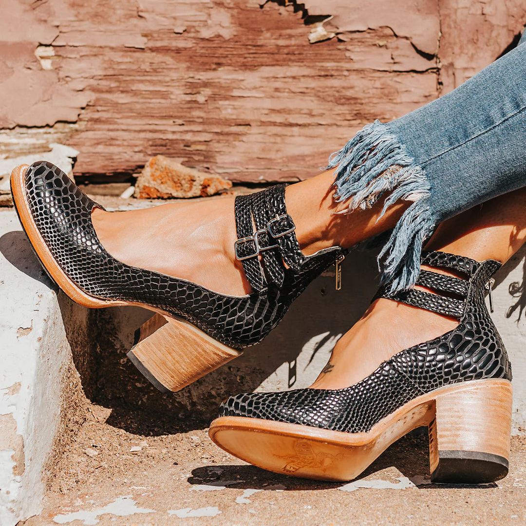 Navira – sandales à talons en cuir à lanières