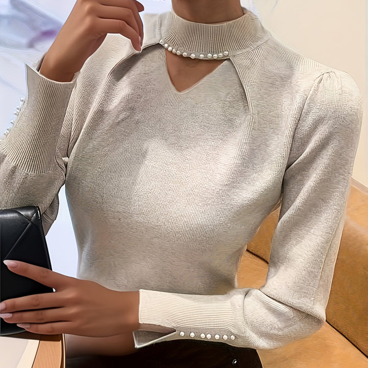 Neraya – pull en viscose à détails perlés
