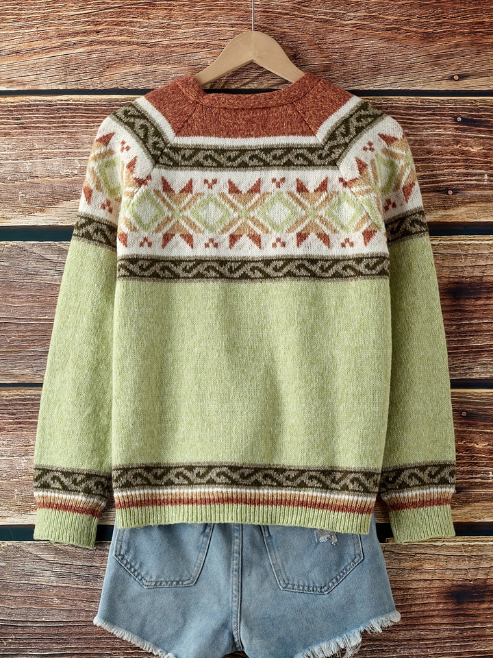 Mireva – gilet en maille à blocs de couleur