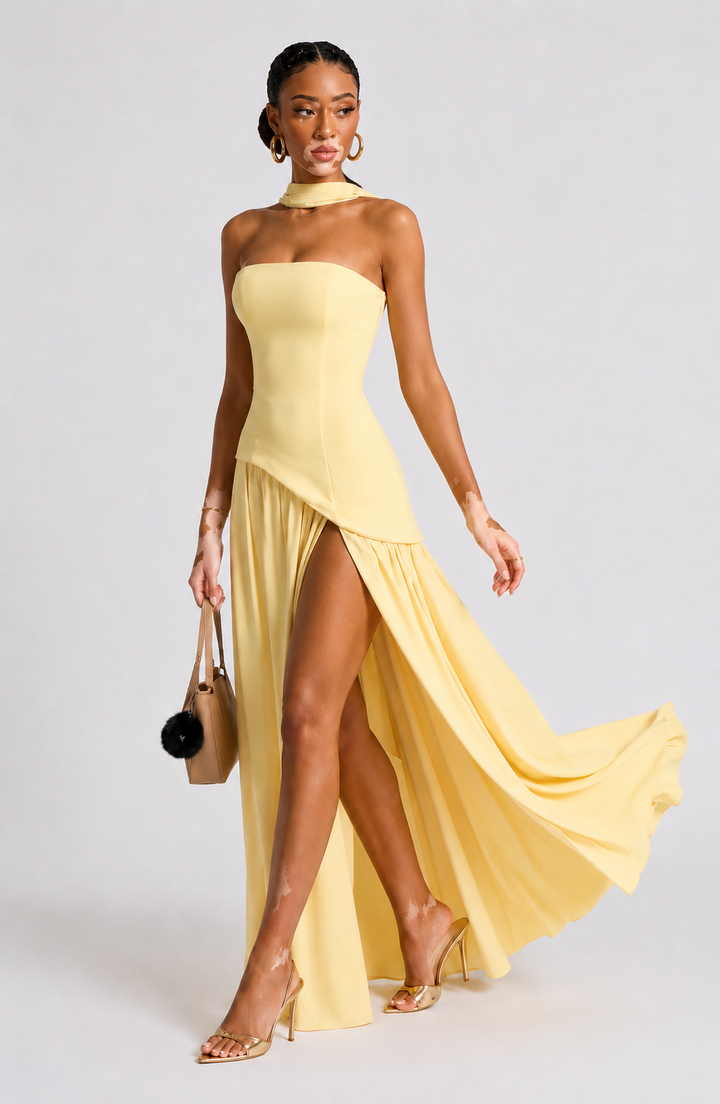 Eryla – Robe maxi à dos nu