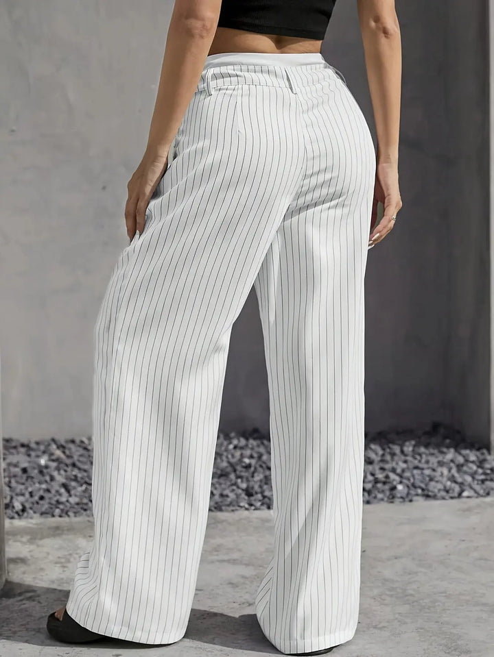 Anevia – pantalon à pinces taille haute