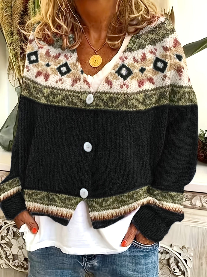 Mireva – gilet en maille à blocs de couleur