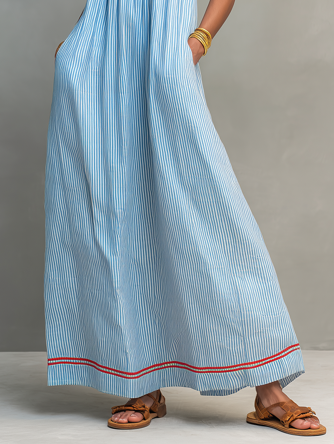 Iverra – Robe drapée tissée