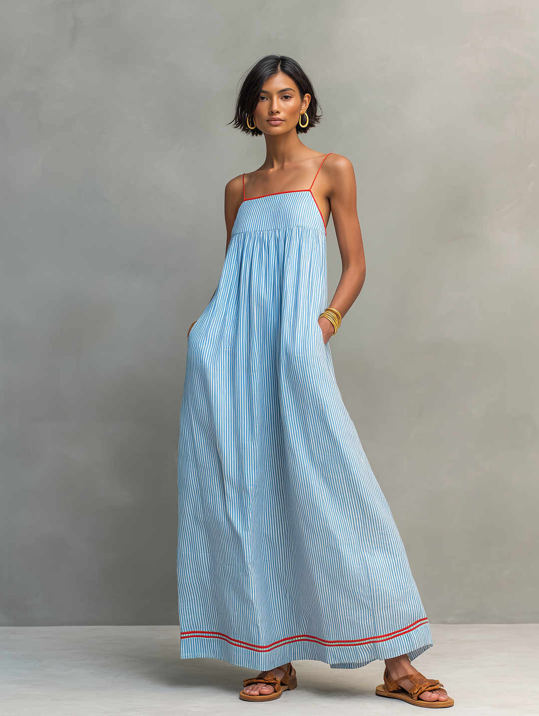 Iverra – Robe drapée tissée