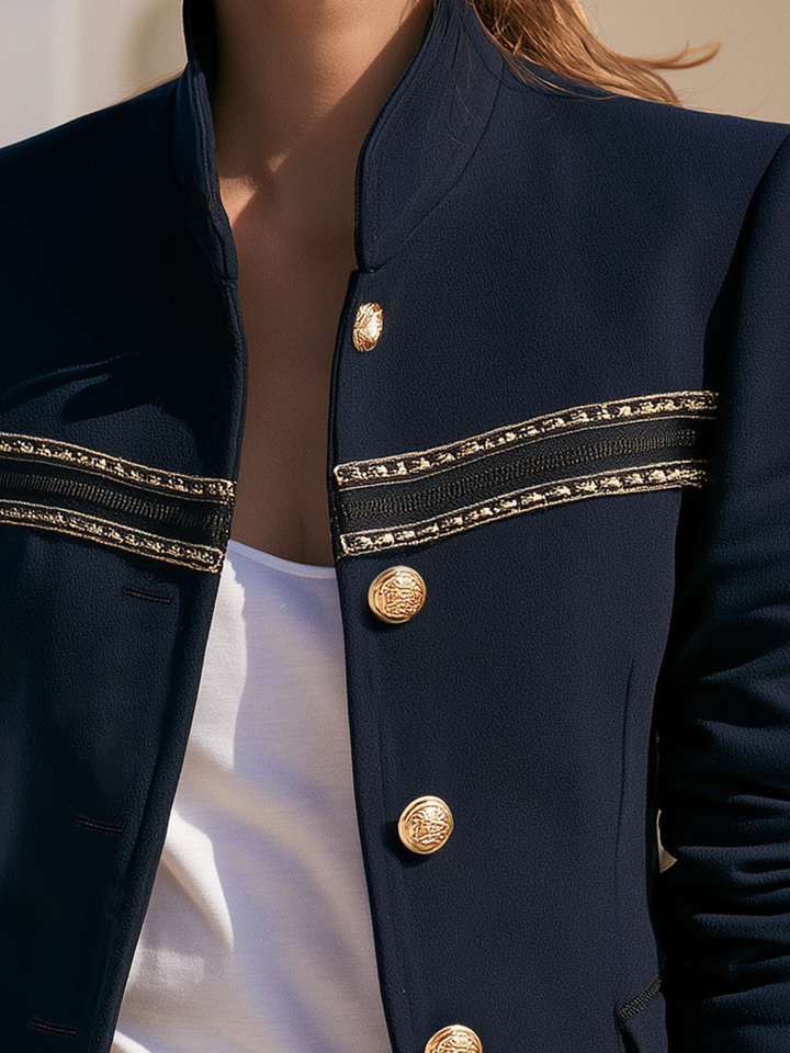 Nivara – Col montant en tissu, veste