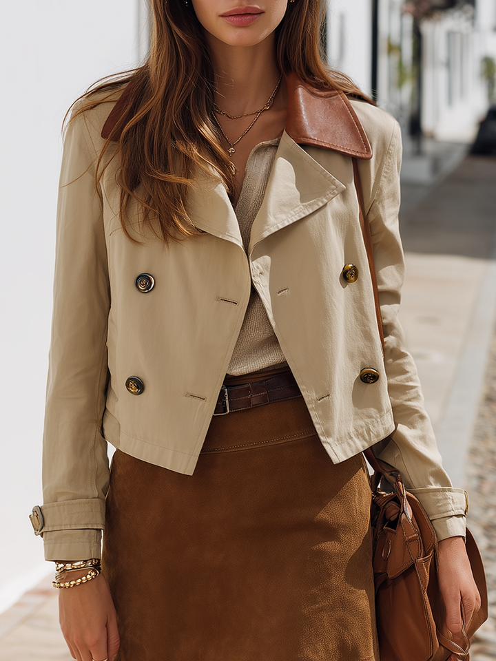 Mireva – Trench court tissé, manteau