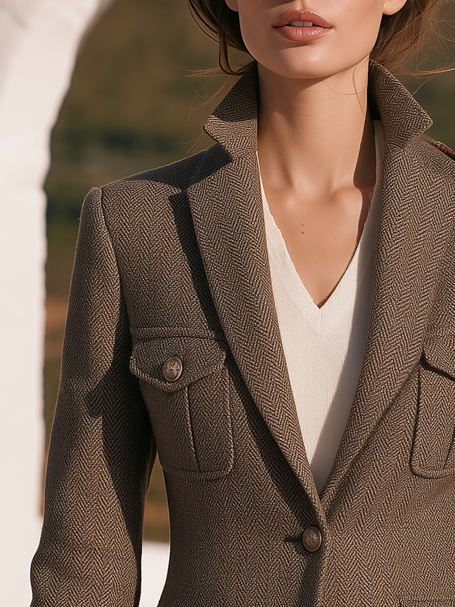 Orlise – Veste en chevrons à quatre poches