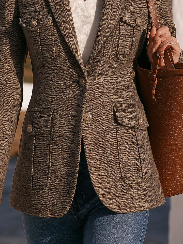 Orlise – Veste en chevrons à quatre poches