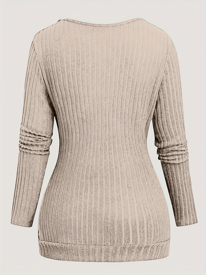 Solyne – Haut en tricot à col rond