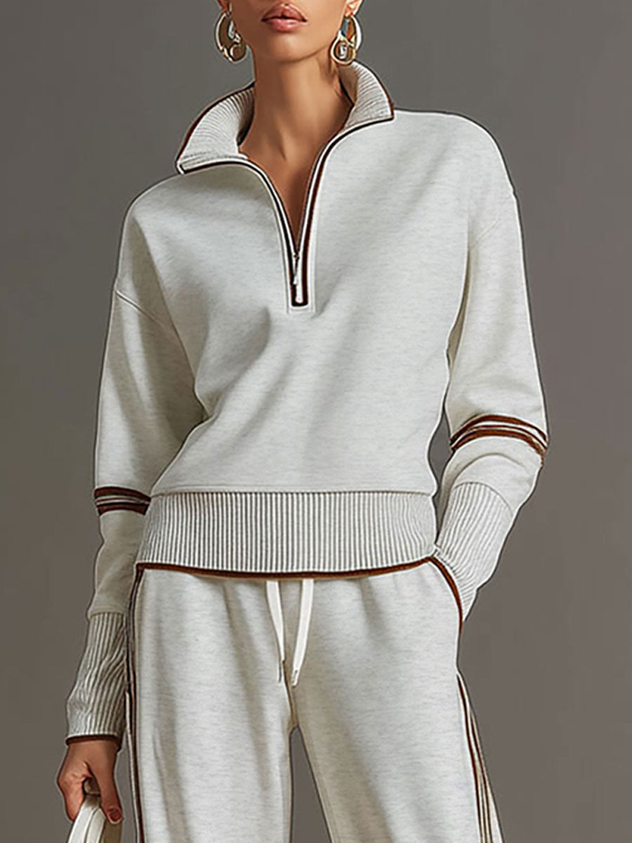 Mireva – Ensemble blouse et pantalon à jambes larges