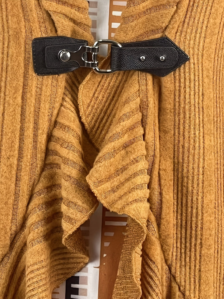 Zelara – Ensemble deux pièces en maille côtelée, blouse longue