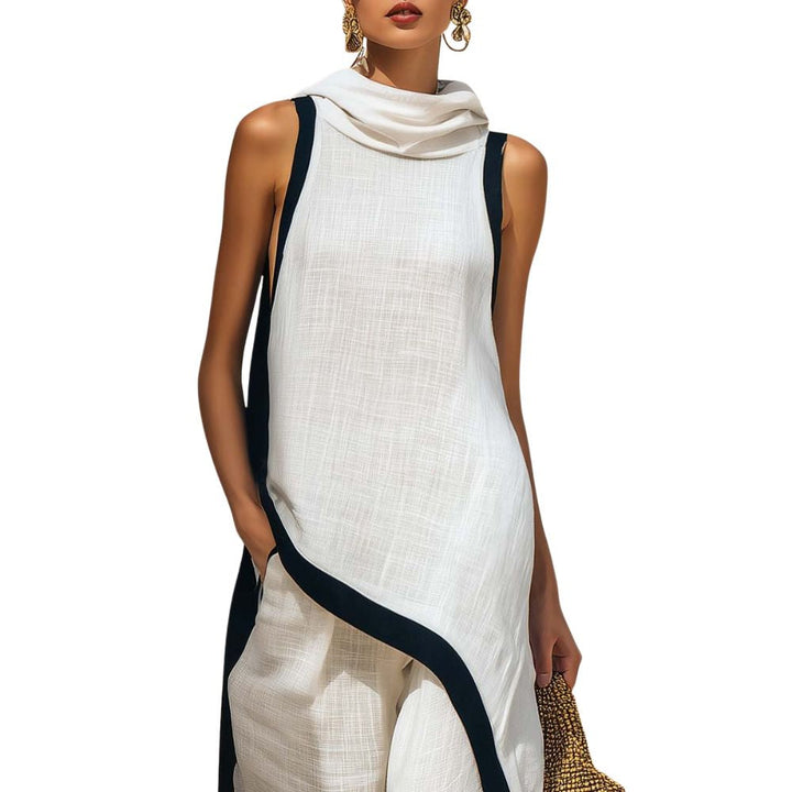 Avylen – Ensemble asymétrique en lin et coton