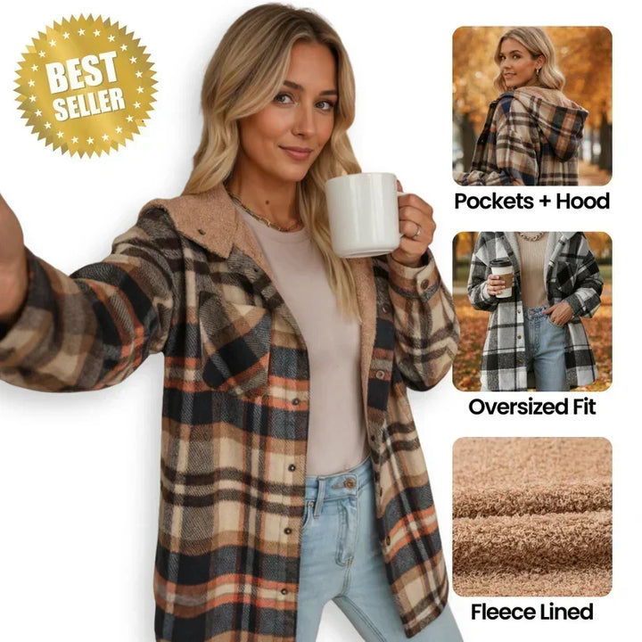 Nivara – veste à capuche en flanelle