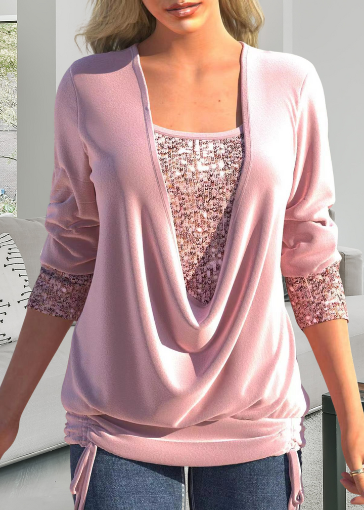 Rivena – ensemble deux pièces avec top en sequins
