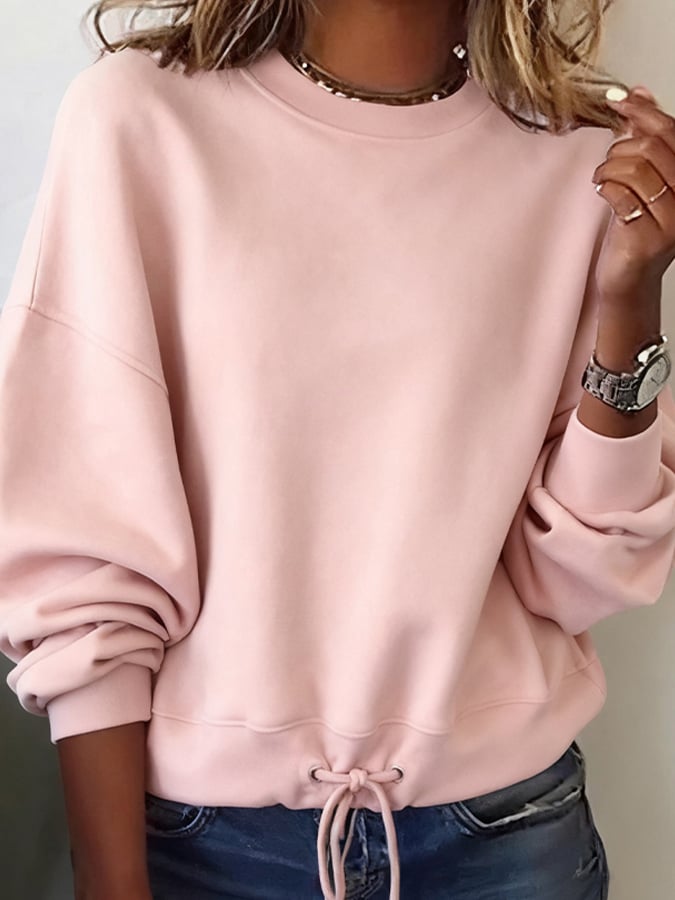 Mevara – Sweat-shirt à col rond en jersey