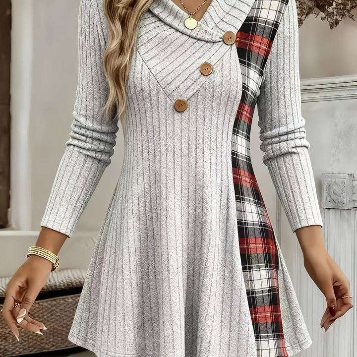 Tavina – T-shirt en maille patchwork