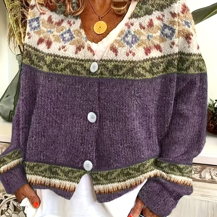 Mireva – gilet en maille à blocs de couleur