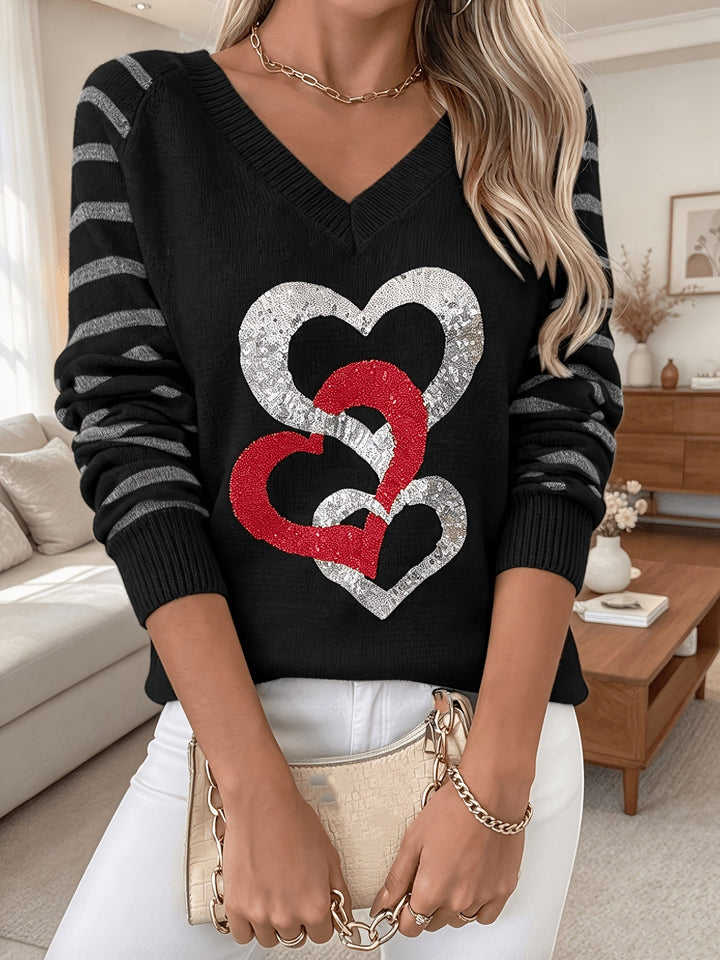 Velara – Pull en maille à sequins