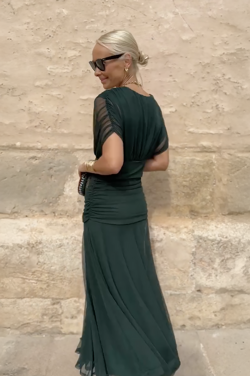 Veyla – Robe maxi à décolleté en V