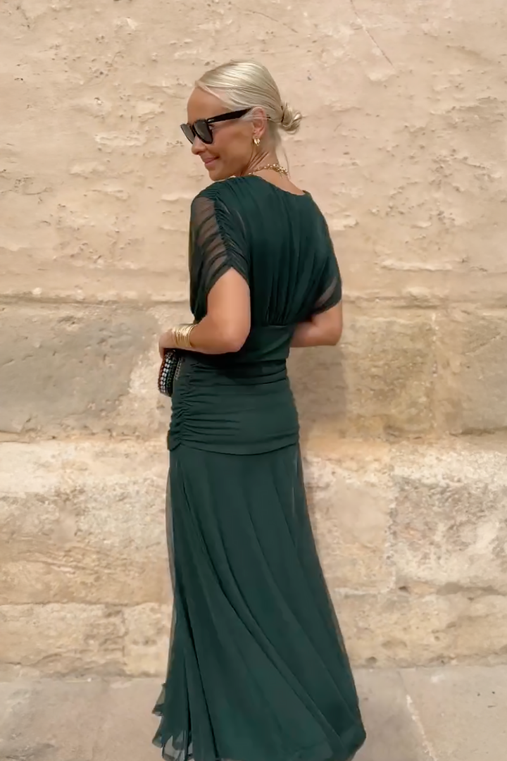Veyla – Robe maxi à décolleté en V