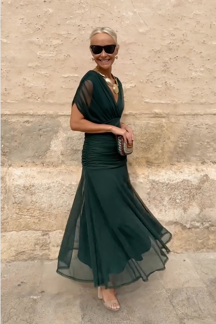 Veyla – Robe maxi à décolleté en V
