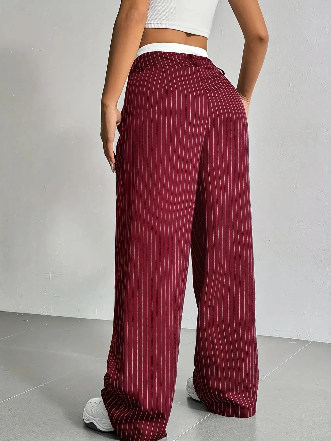 Anevia – pantalon à pinces taille haute