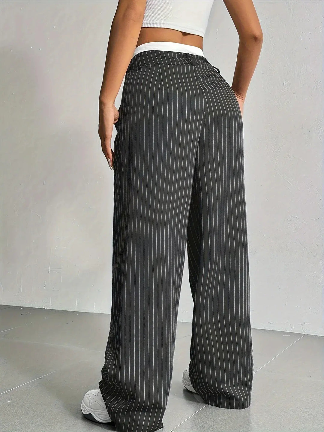 Anevia – pantalon à pinces taille haute