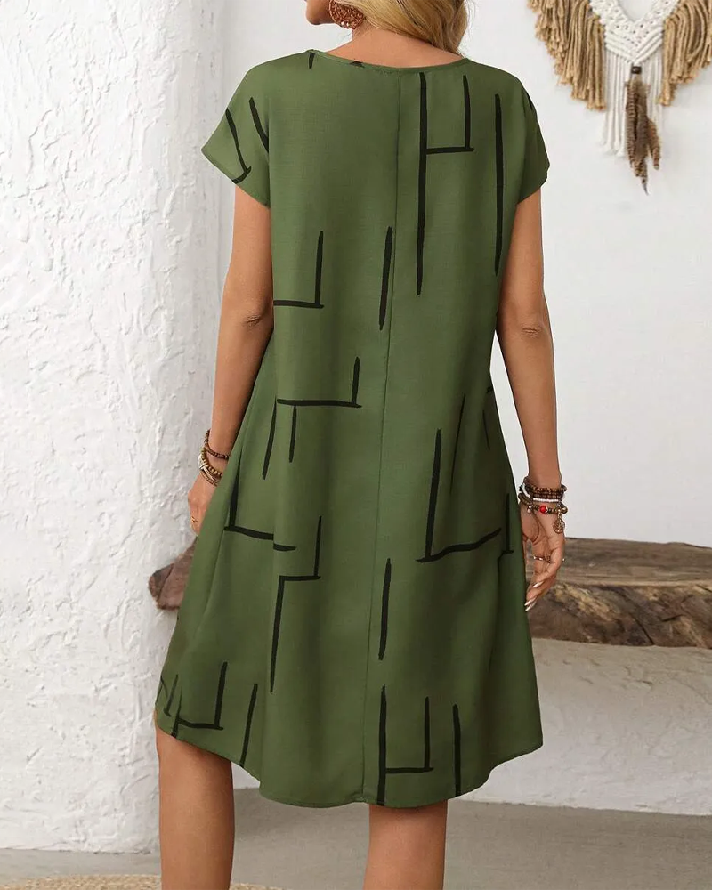 Virela – robe longue en lin, coupe décontractée