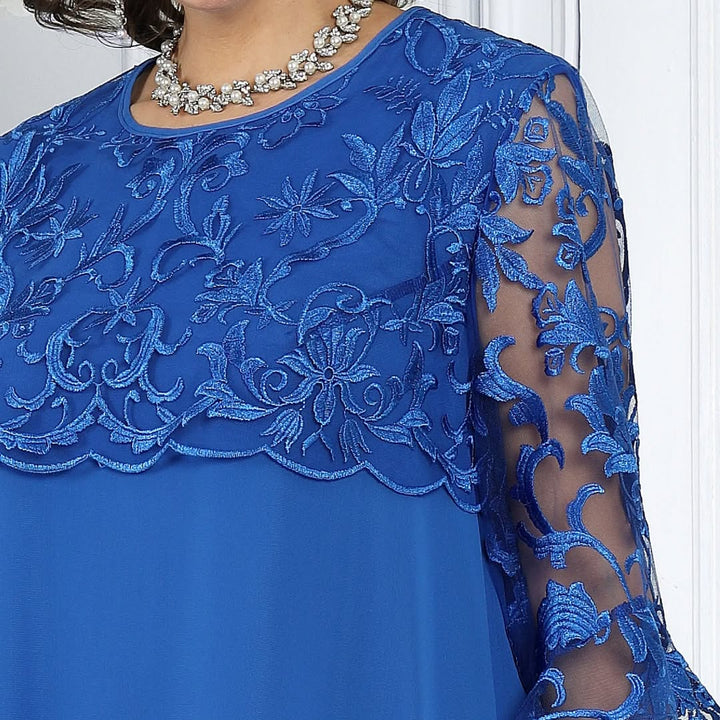 Novira – À empiècements patchwork en mousseline, robe