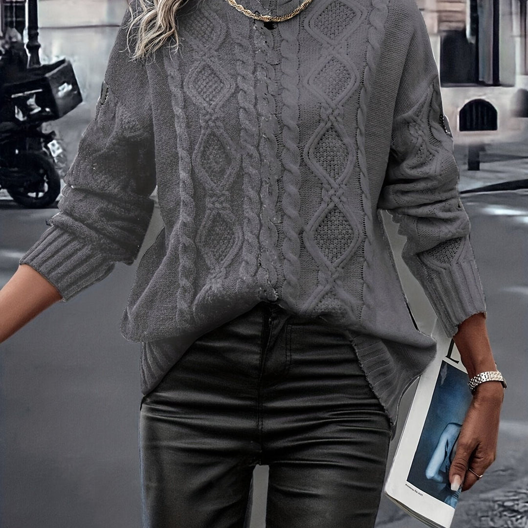 Nerise – Blouse en tricot à rayures verticales