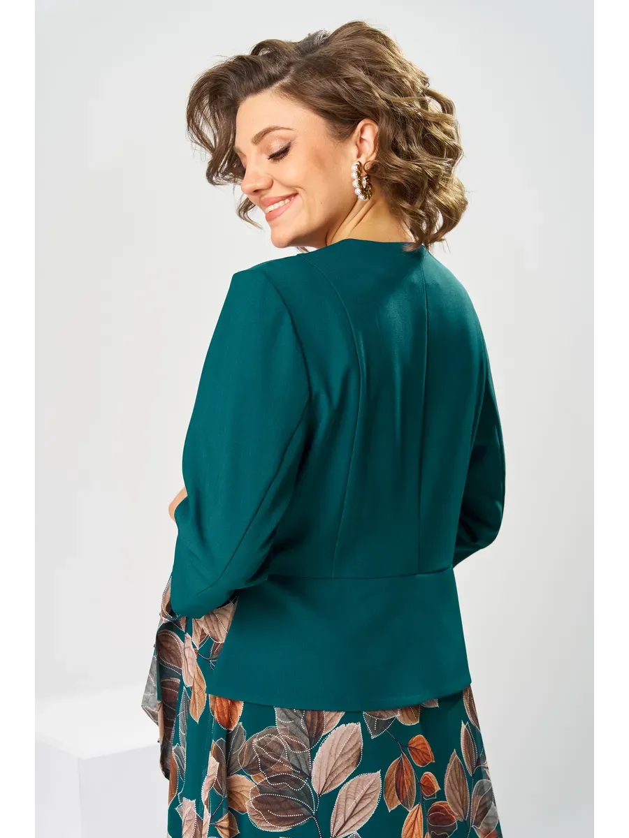 Ilyra – Robe en chiffon à col à revers crantés