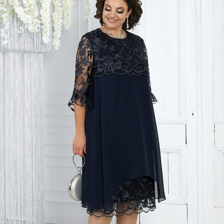 Novira – À empiècements patchwork en mousseline, robe
