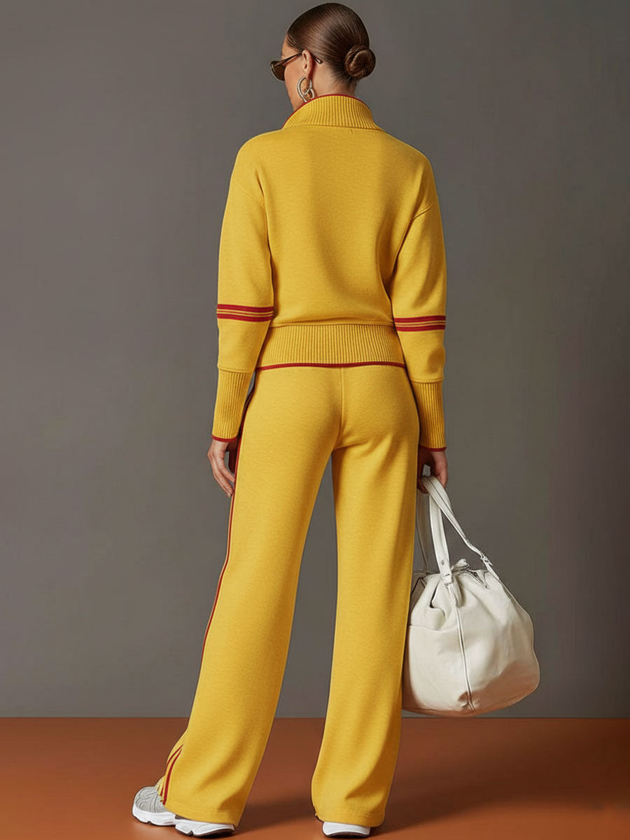 Mireva – Ensemble blouse et pantalon à jambes larges
