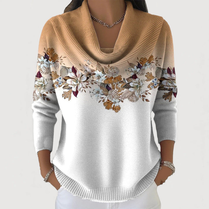 Selora – Col montant large en maille de coton, pull