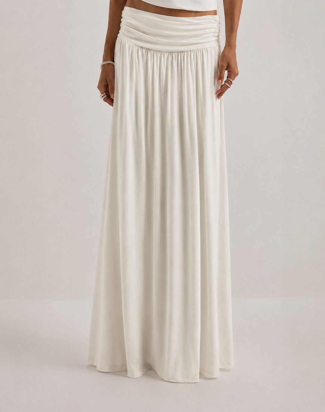 Orlise – jupe à taille froncée