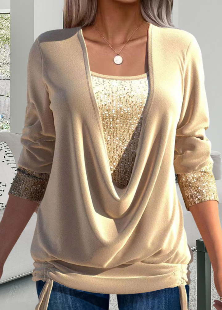 Rivena – ensemble deux pièces avec top en sequins
