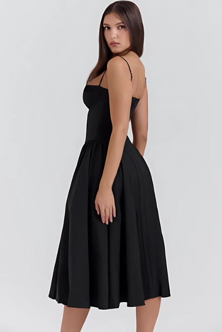 Mevara – robe tissée style corset