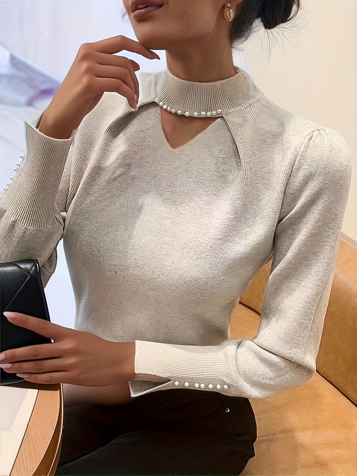Neraya – pull en viscose à détails perlés
