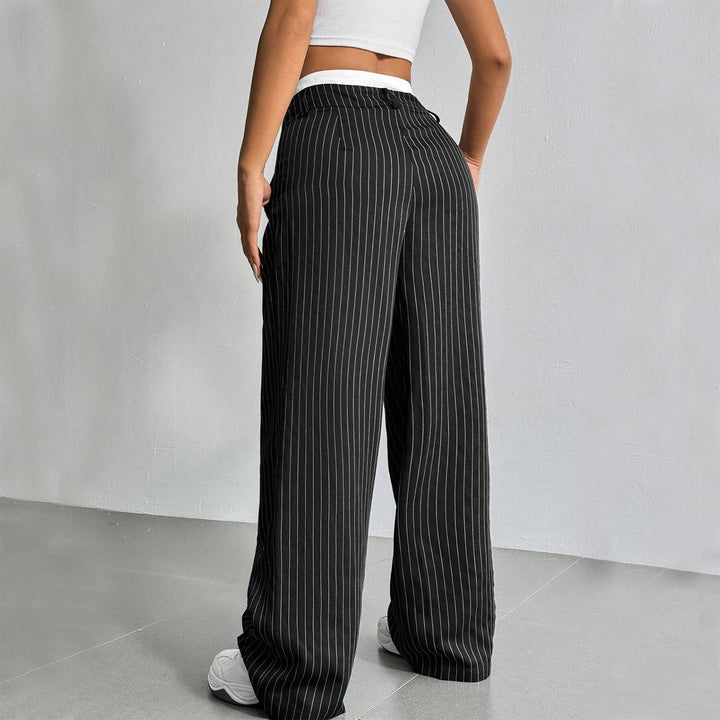Anevia – pantalon à pinces taille haute